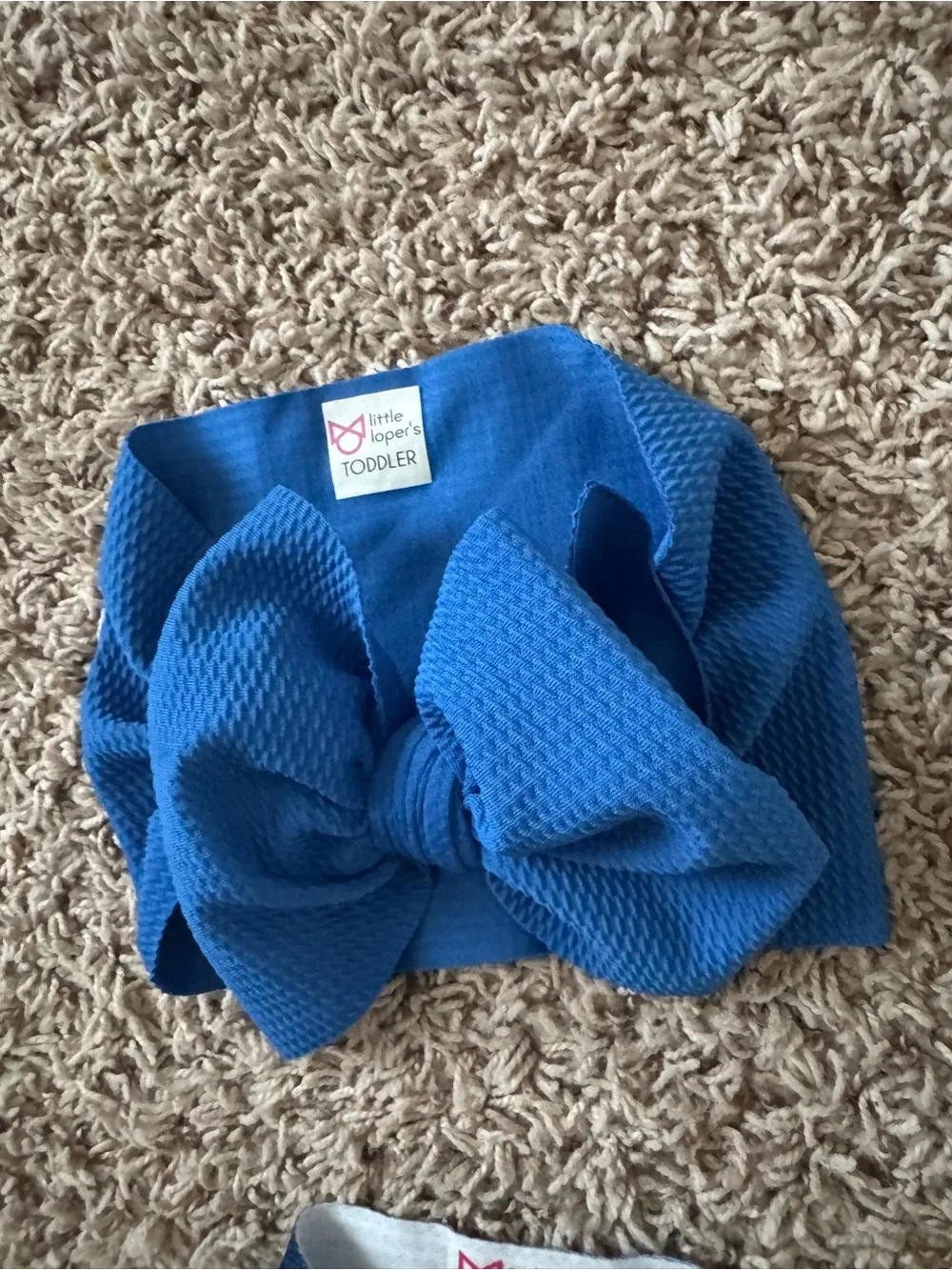 Little Loper's Baby and Toddler Bow Headbands blues